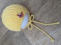 Čepice pro miminko pastelově žlutá 0-3 měs.