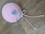 Čepice pro miminko pastelově růžová 0-3 měs.