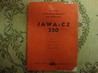 Jawa ČZ 350 katalog nahradních dílu příručka 1954